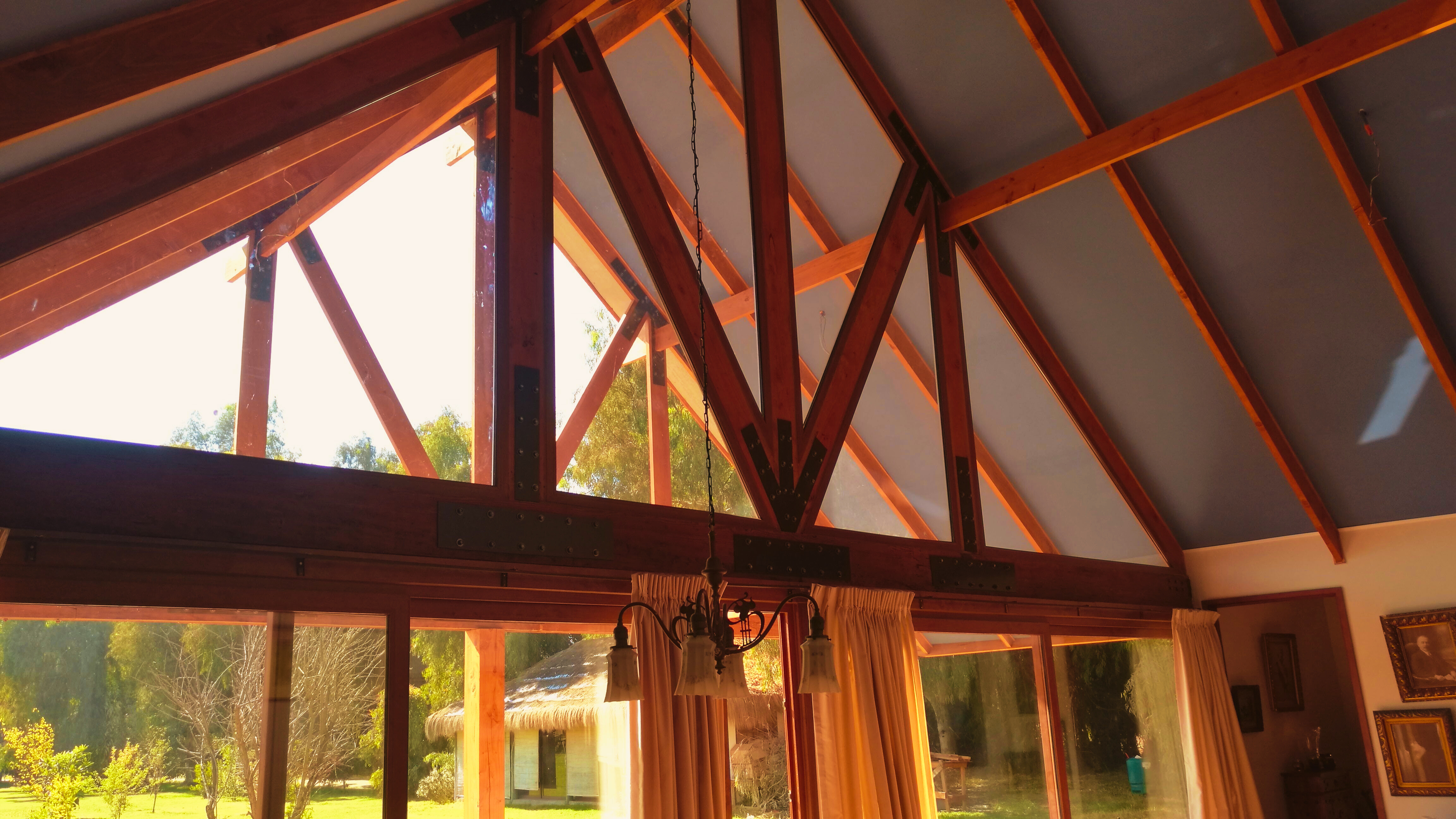 Exterior de casa de madera