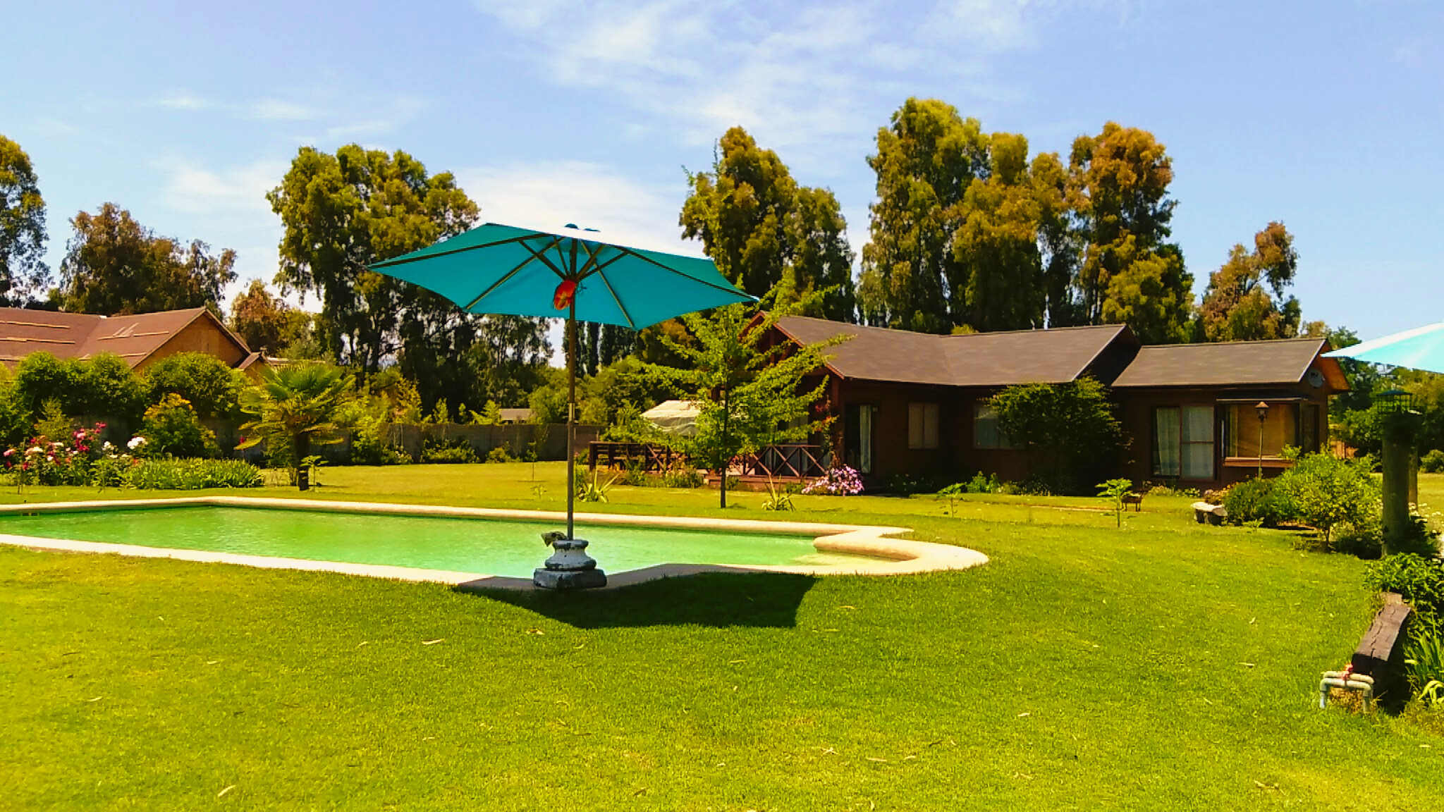 Exterior de casa de madera